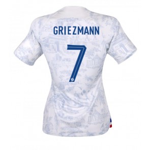 Frankrike Antoine Griezmann #7 kläder Kvinnor VM 2022 Bortatröja Kortärmad